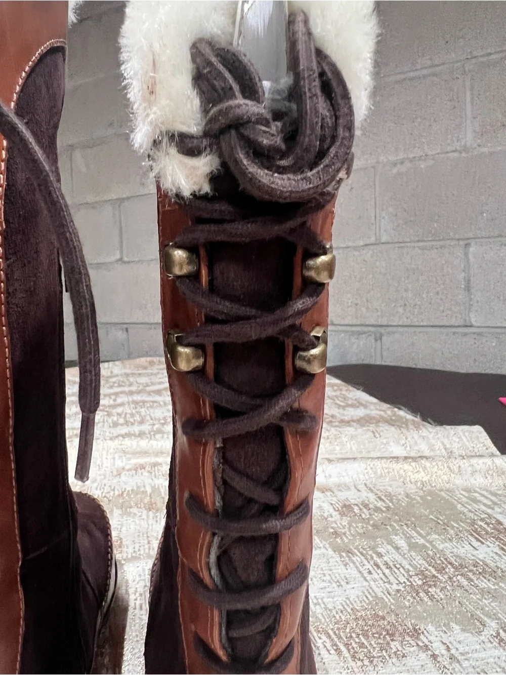 The North Face Janey Waterproof Suede Leather Tall Primaloft Snow Boots 7